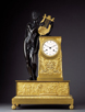 Empire Mantel Clock. Apollo playing the Lyre. Signed Dartois Fils, Paris. Circa 1815.
